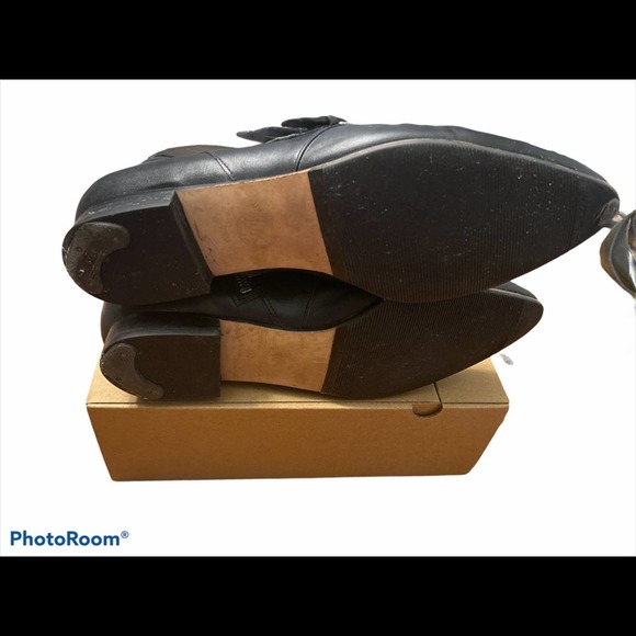 Michael Kors Ankle Strip & Zip Leather Boots Black - Picture 3 of 7